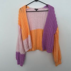 Colorblock cardigan